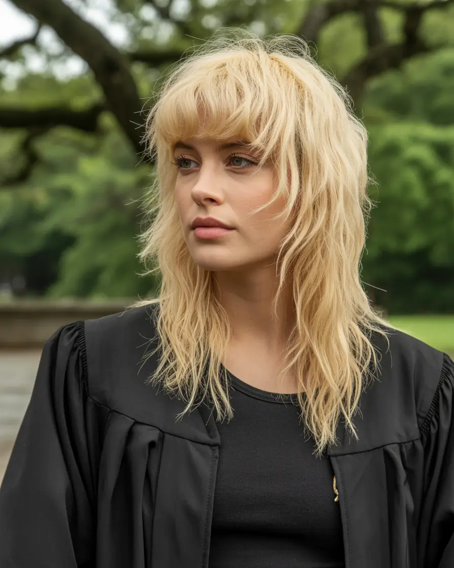 Fall shag haircut Long Wavy Layers with a Rockstar Kick