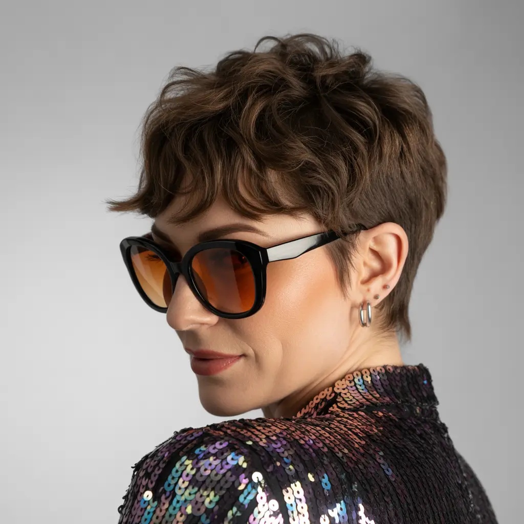 Fall shag haircut Textured Pixie with Rockstar Sass