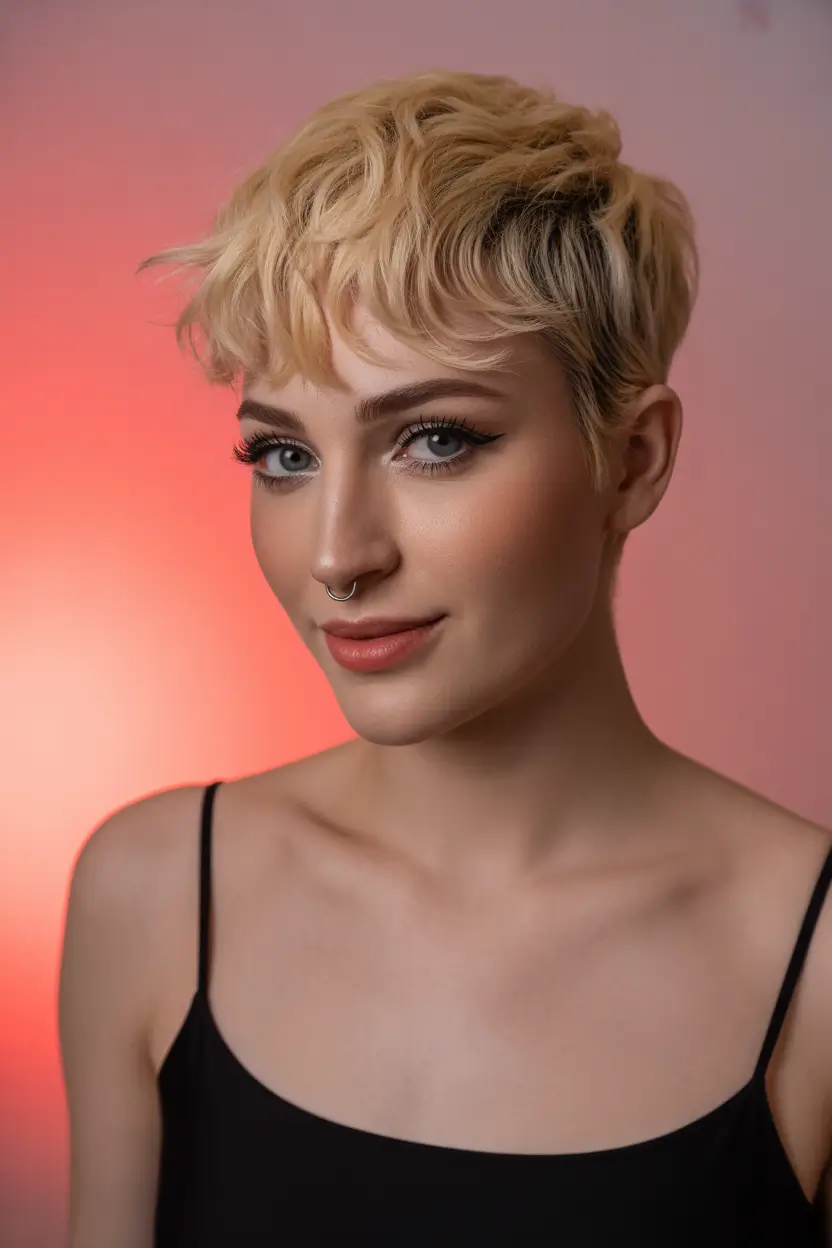 Fall shag haircut Retro Edges with Sculpted Volume