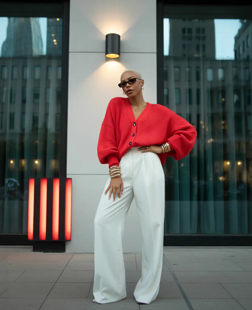 fall sweater outfits ideas 2025 City Sleek Meets Cozy Chic