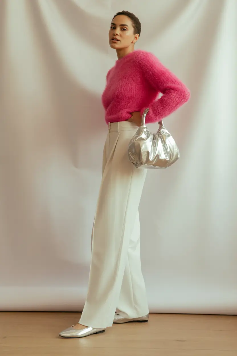 fall sweater outfits ideas 2025 Pink Dreams and Polished Creams