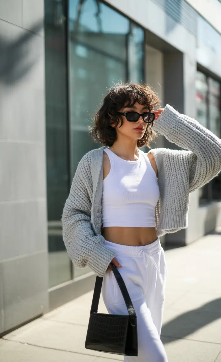 fall winter outfits Minimal Athleisure with a Twist
