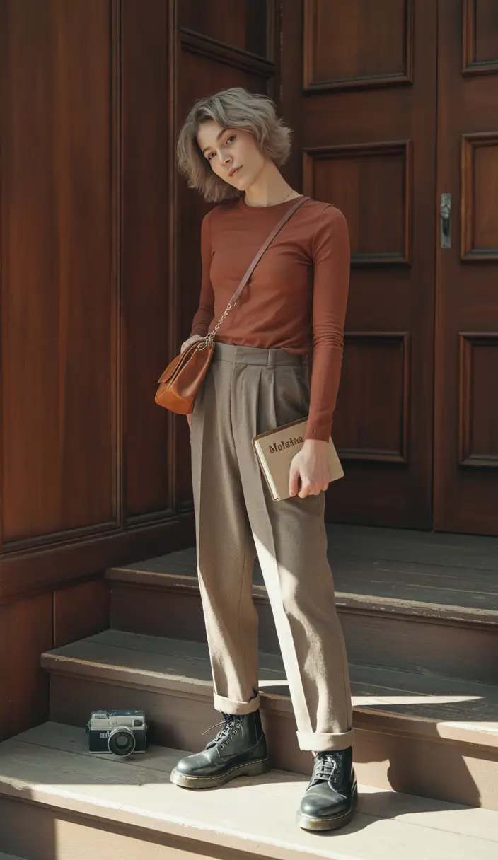 fall winter outfits Academic Cool with a Minimalist Edge