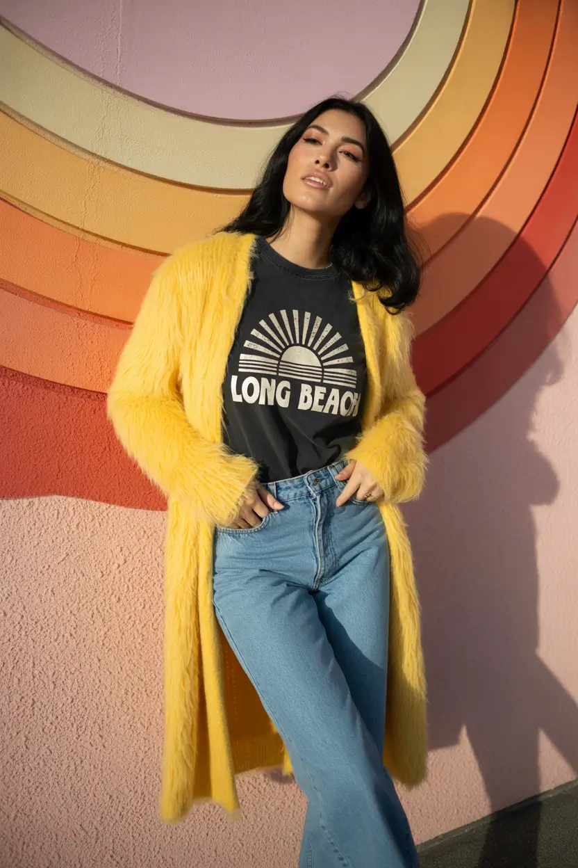 fall winter outfits Dopamine Dressing in Bold Sunshine