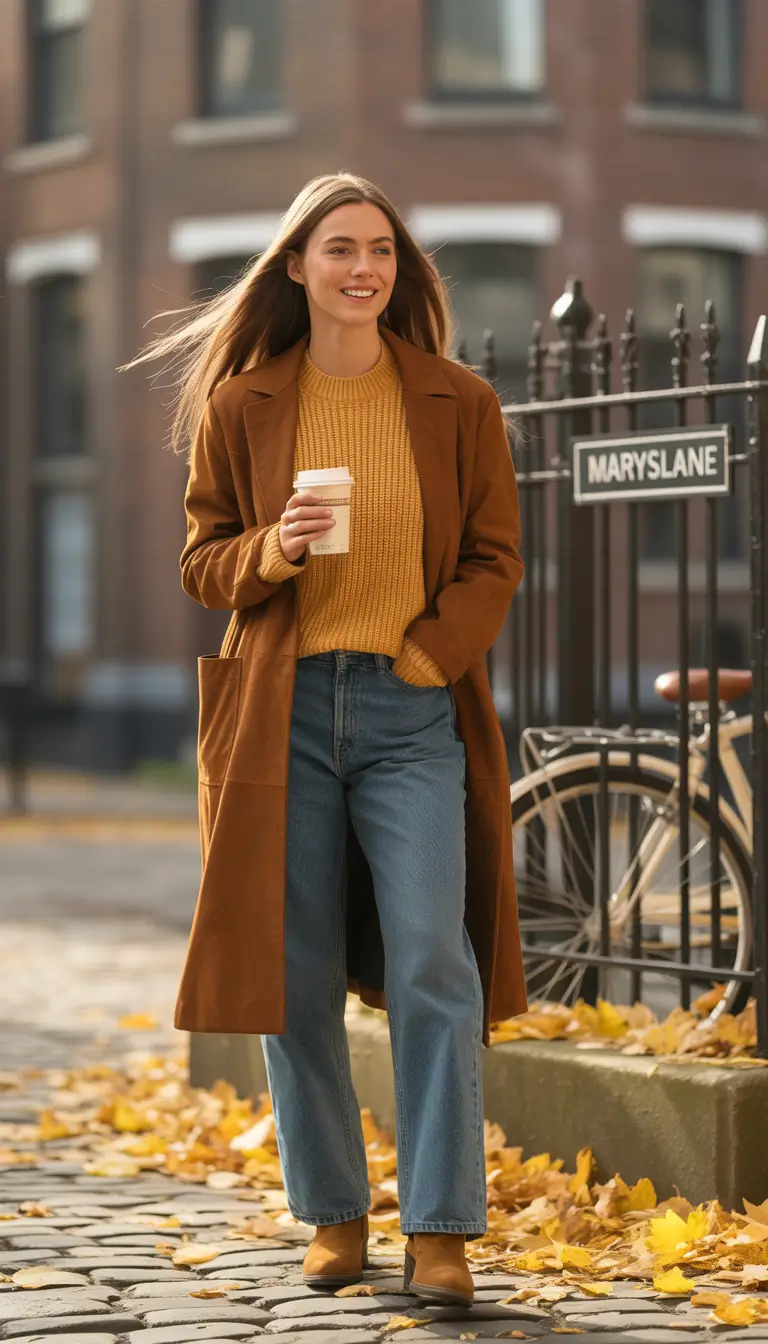 fall winter outfits Autumnal Monochrome with a Twist