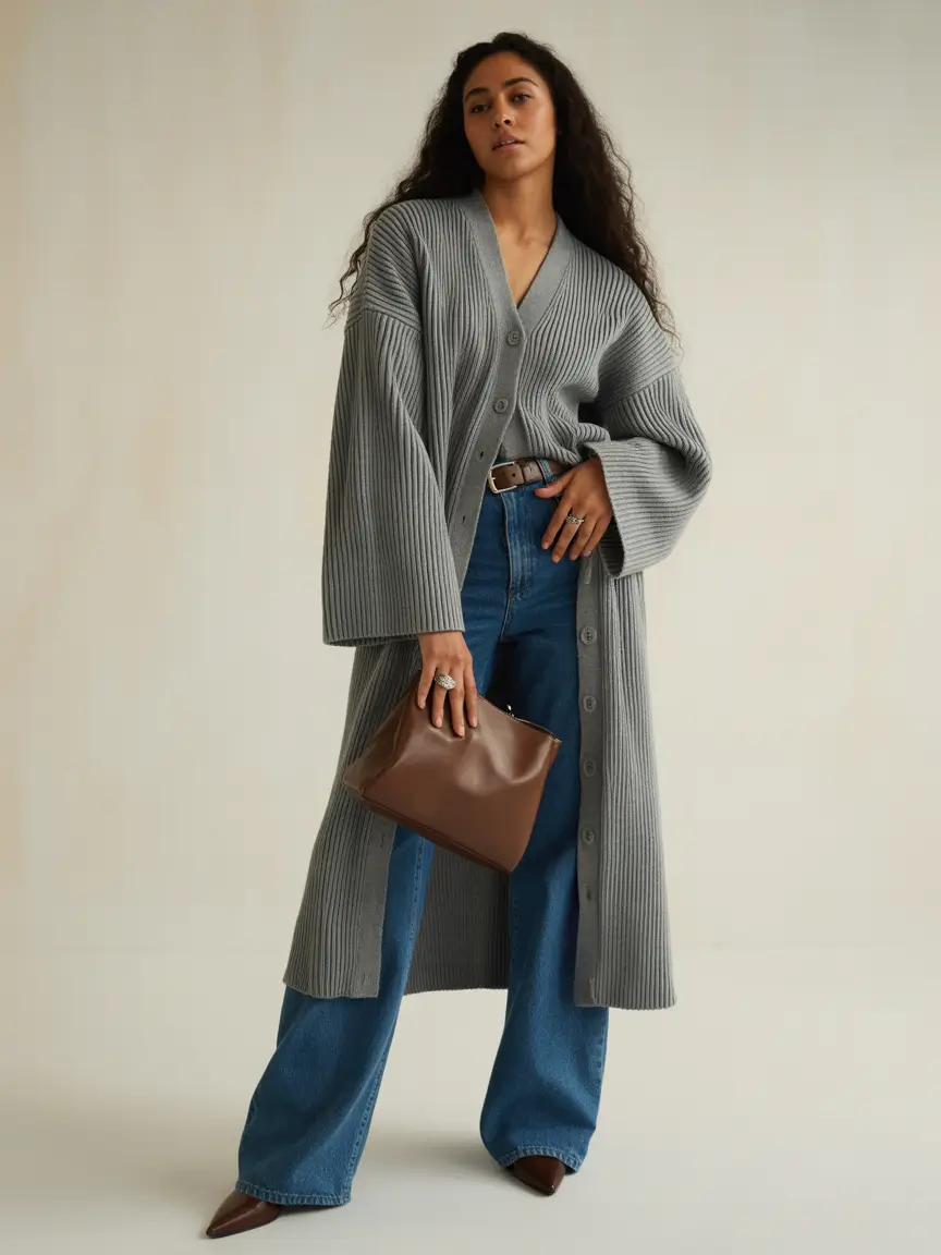 fall winter outfits Ribbed and Relaxed, But Make It Luxe