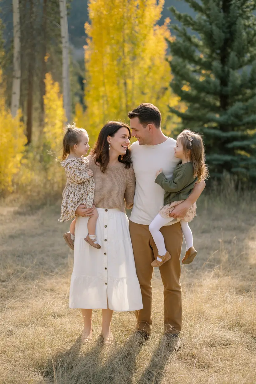 fall family photo outfits Cozy Earth Tones for the Whole Crew