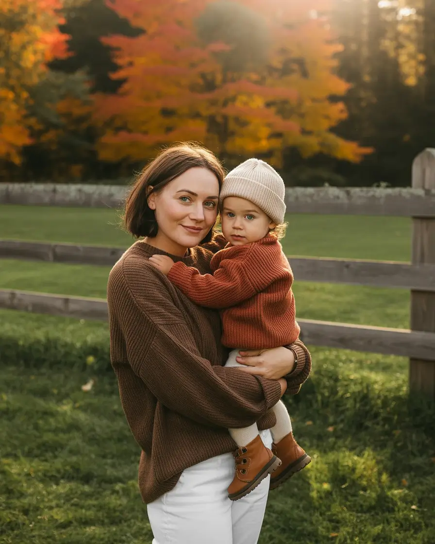 fall family photo outfits Chocolate and Rust Done Right