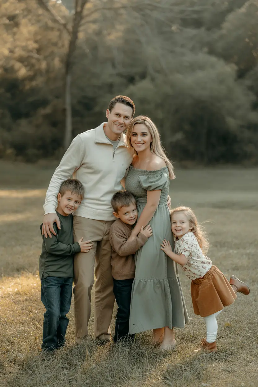 fall-family-photo-outfits-2025-Earth-Tones-&-Soft-Harmony