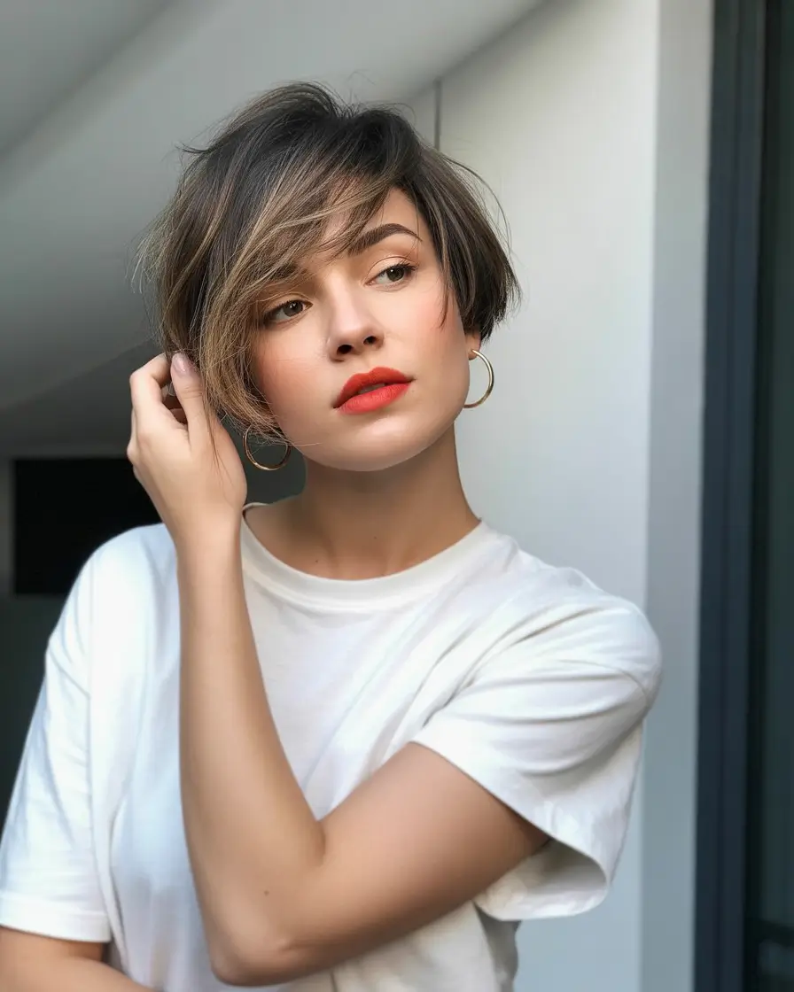 Fall bob haircut Windswept Cool-Girl Crop