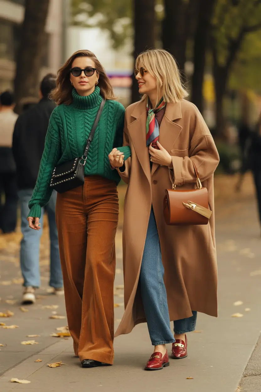 Layering outfits for Chilly Fall 2025+Cozy Companions: Corduroy and Camel