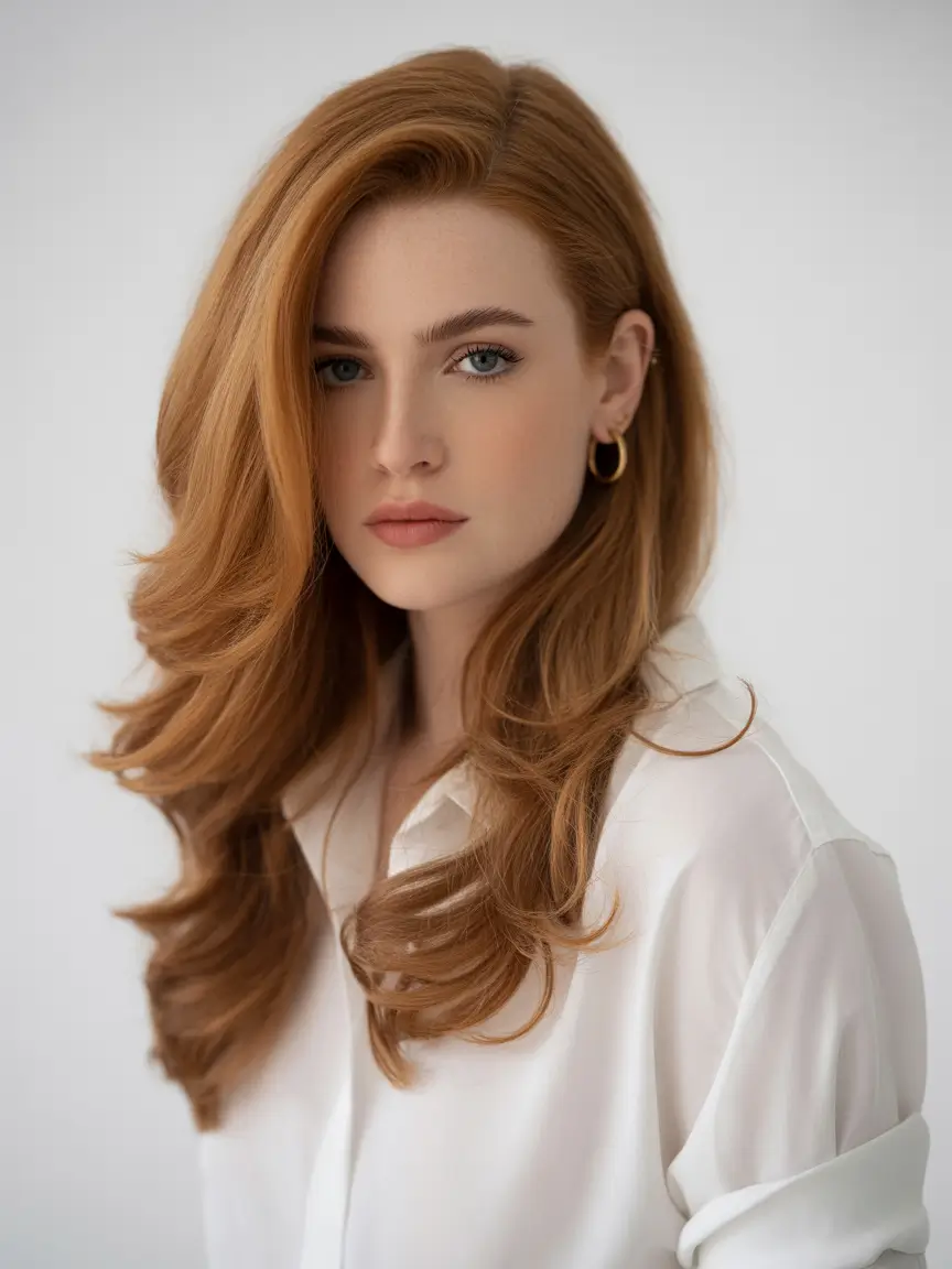 Fall red hair color Polished Copper Layers