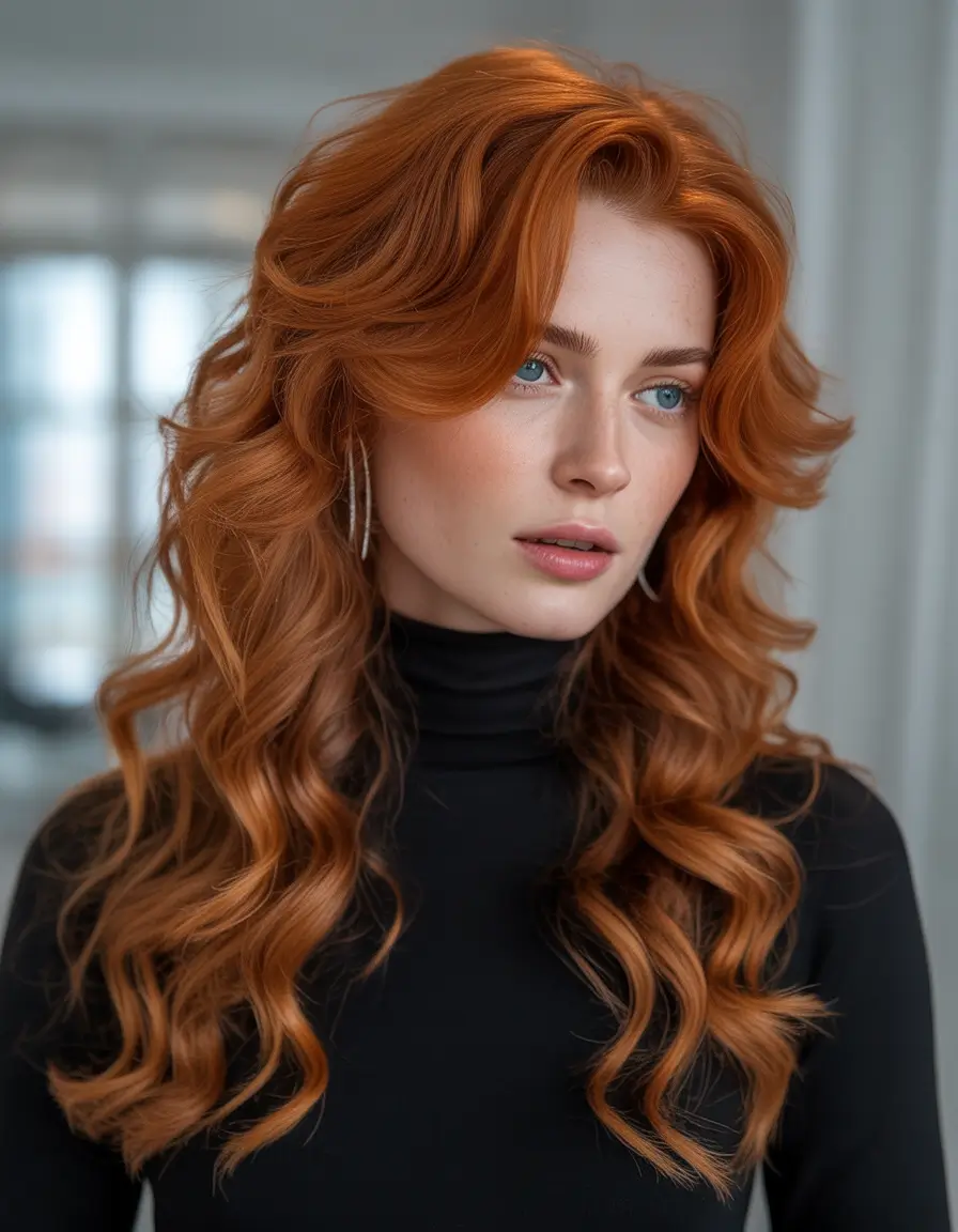 Fall red hair color Cinnamon Luxe Coils
