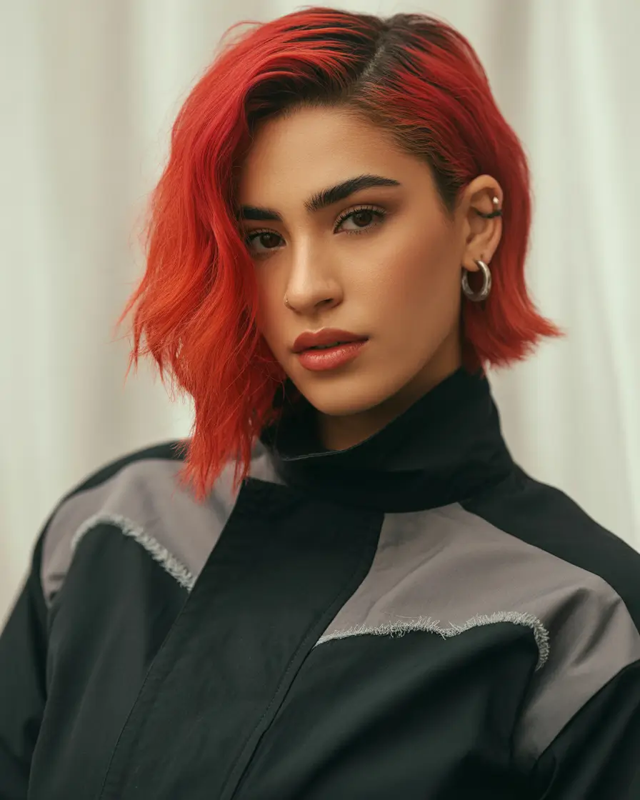 Fall red hair color Electric Ember Lob