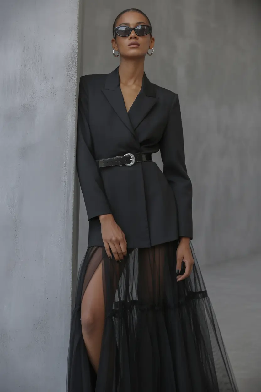 fall fashion outfits Dark Romance Meets Business Chic