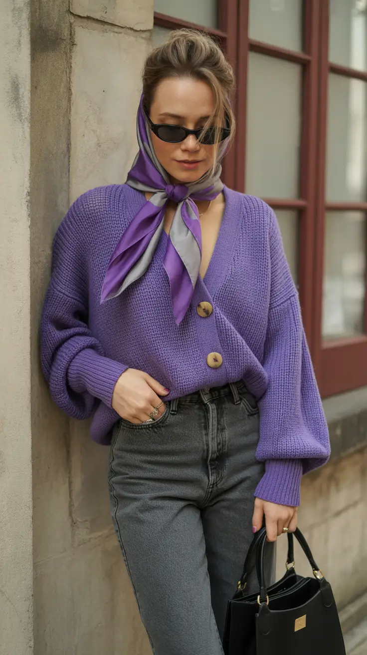 fall fashion outfits The Color-Drenched Cardigan, Reimagined