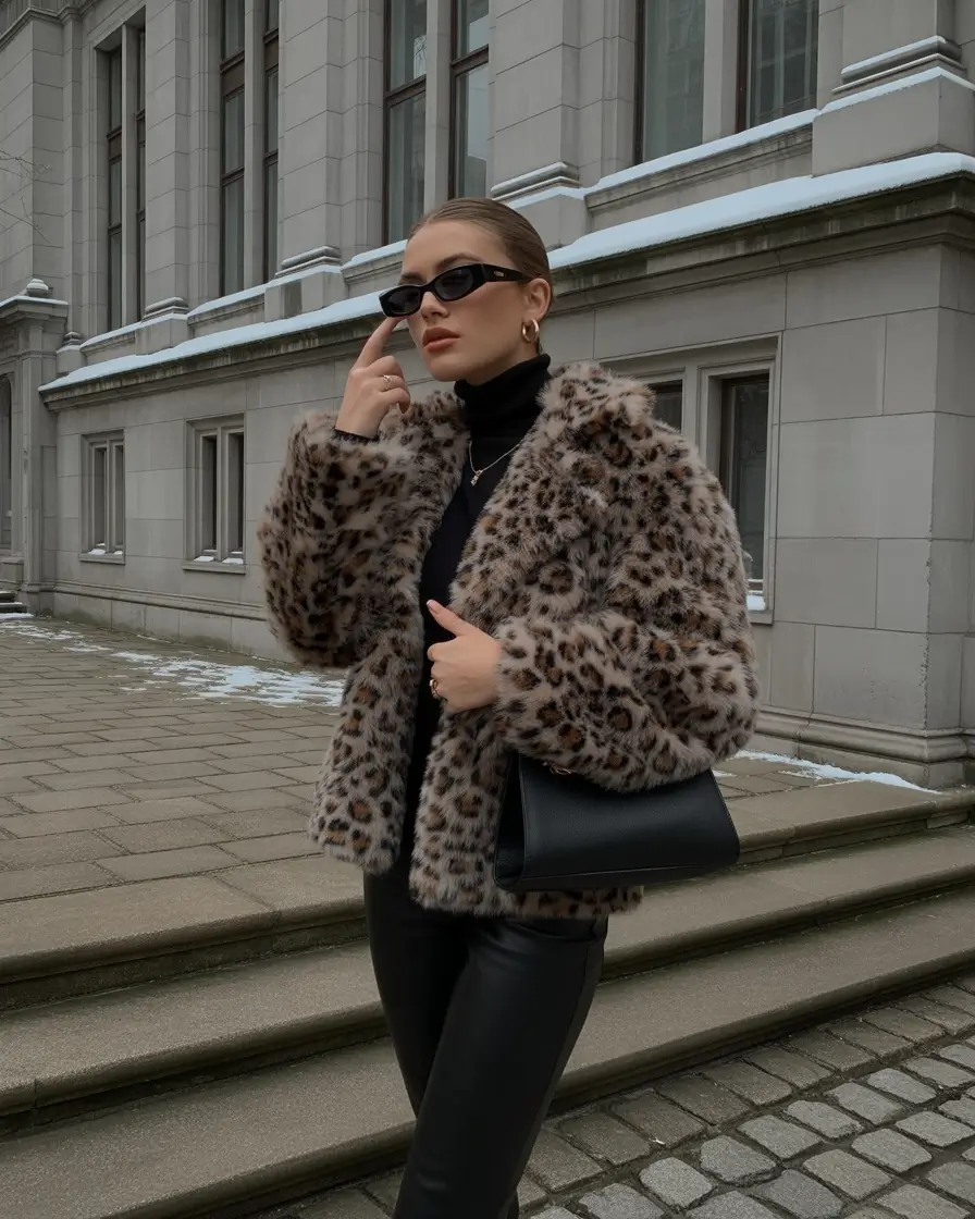 fall fashion outfits Faux Fur Fever: Glamour for the Cold-Weather City Girl
