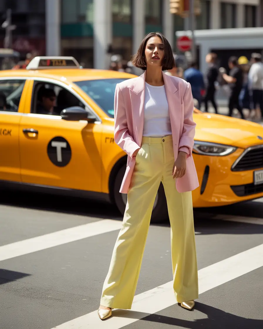fall fashion outfits Sorbet Tones and City Vibes