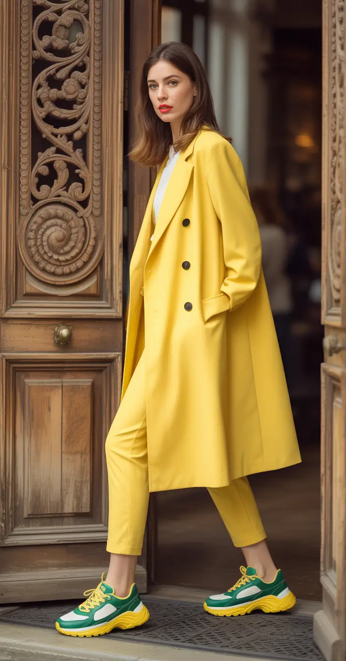 new fall style Sunshine Power Suit with a Sporty Twist