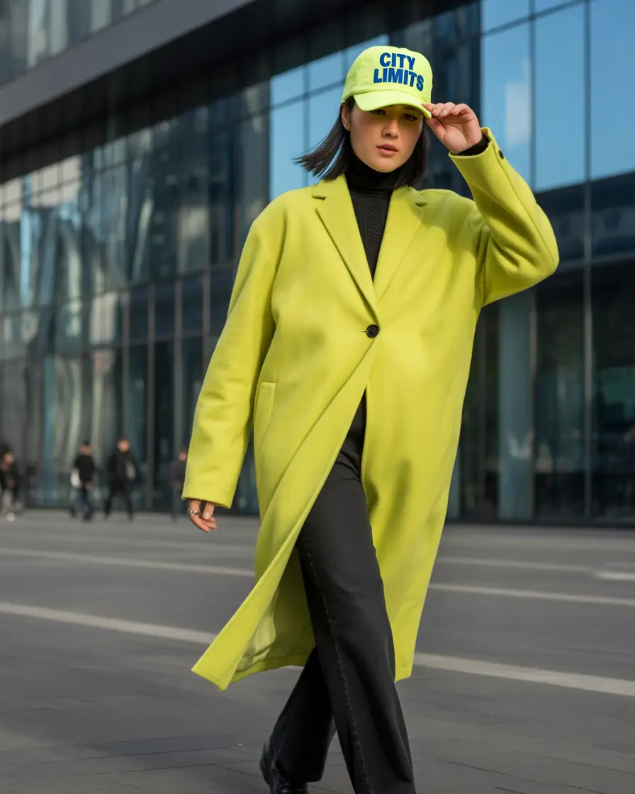 new fall style Neon Chic: Urban Edge With a Flash of Color