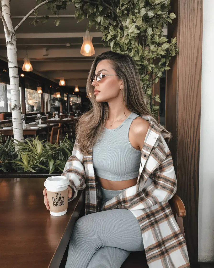 new fall style Brushed Neutrals for a Cozy Café Mood