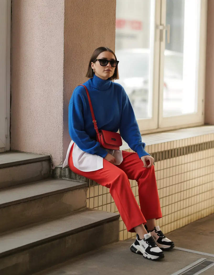 NYC fall outfits+Color-Blocked & Cool: The Rise of the Urban Primary Palette