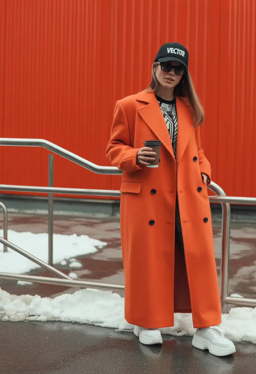 Street style autumn+Oversized and Unapologetic: The Power Coat Moment