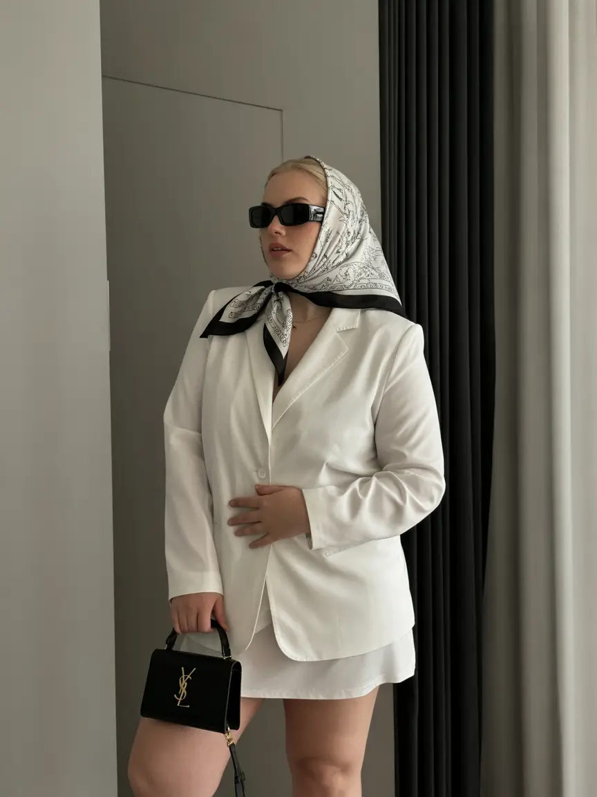 fall plus size capsule wardrobe Timeless Elegance with a Jet-Set Twist