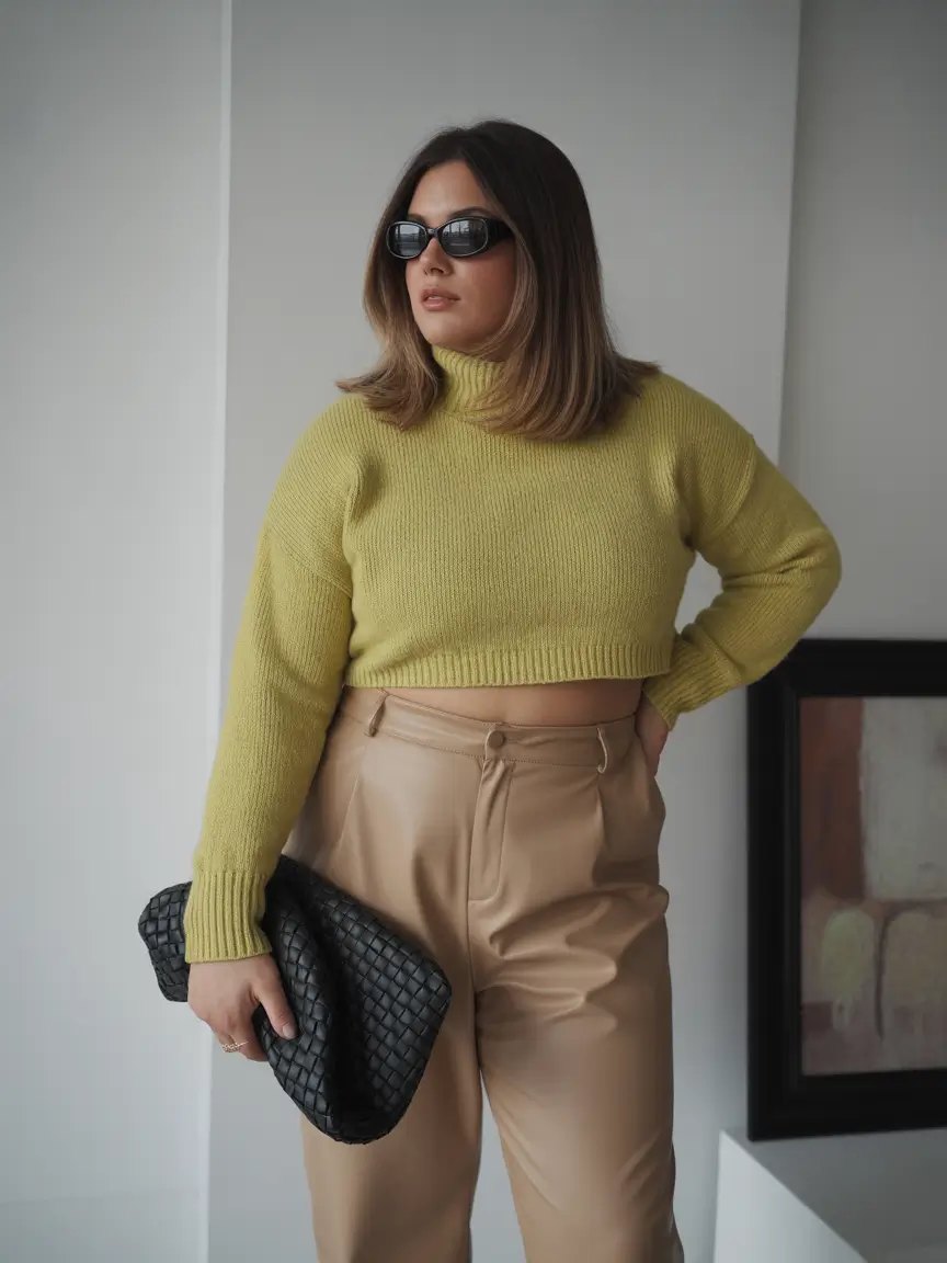 plus size fall fashion Fresh Citrus and Soft Leather