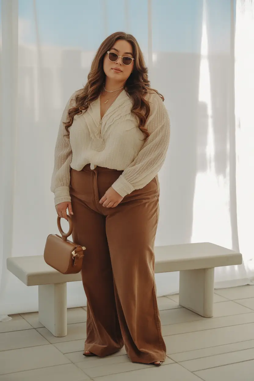 plus size fall fashion Soft Light, Strong Look