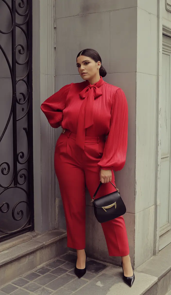 plus size fall fashion Corporate Siren Meets Parisian Chic