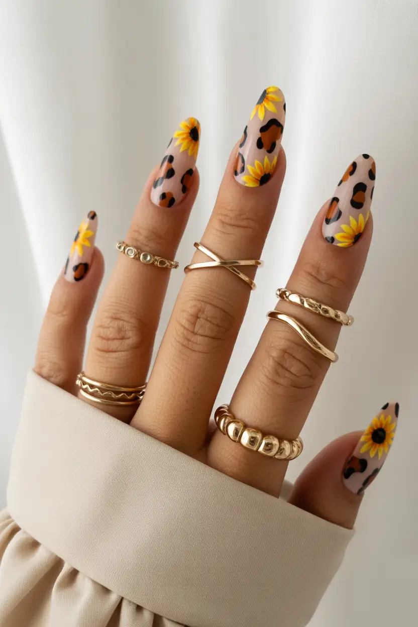 Fall simple Sunflowers & Spots — Late Fall Whimsy