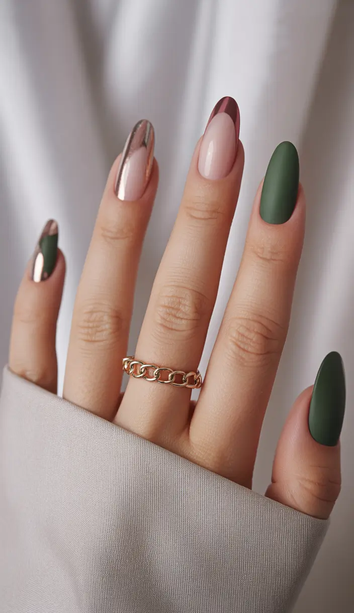 Fall 2025 Matte Forest and Rose Chrome Chic
