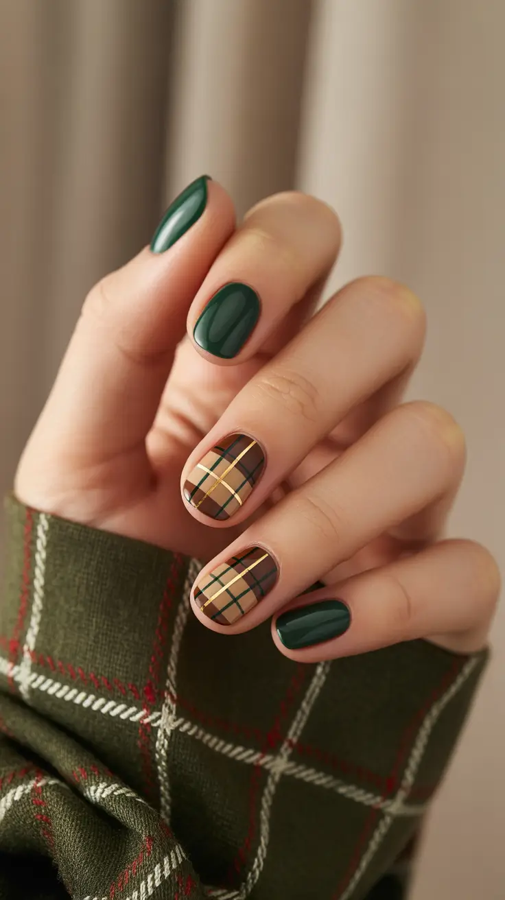 Fall Green Plaid Schoolgirl Nostalgia Meets Dark Academia