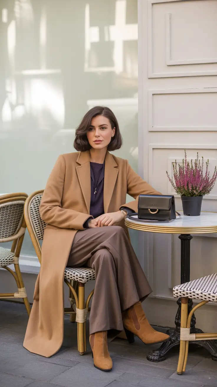 September outfits Café Core Meets Luxe Comfort