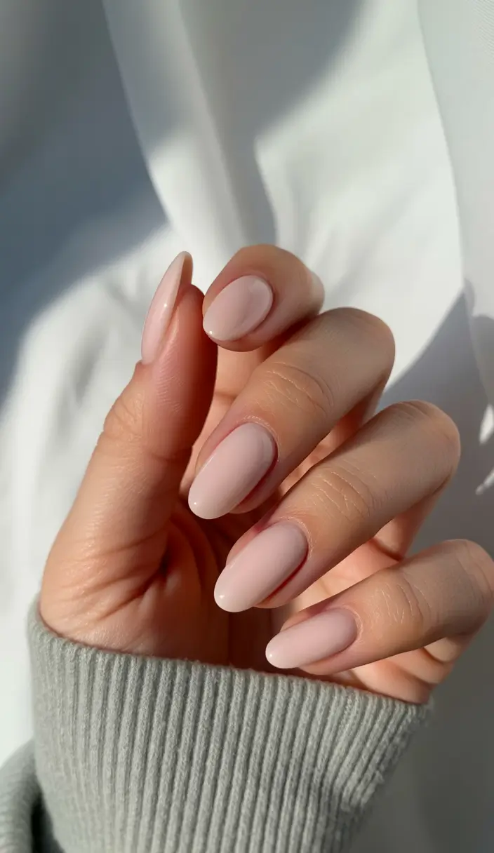 Milky Almond Elegance+Subtle fall nails 2025