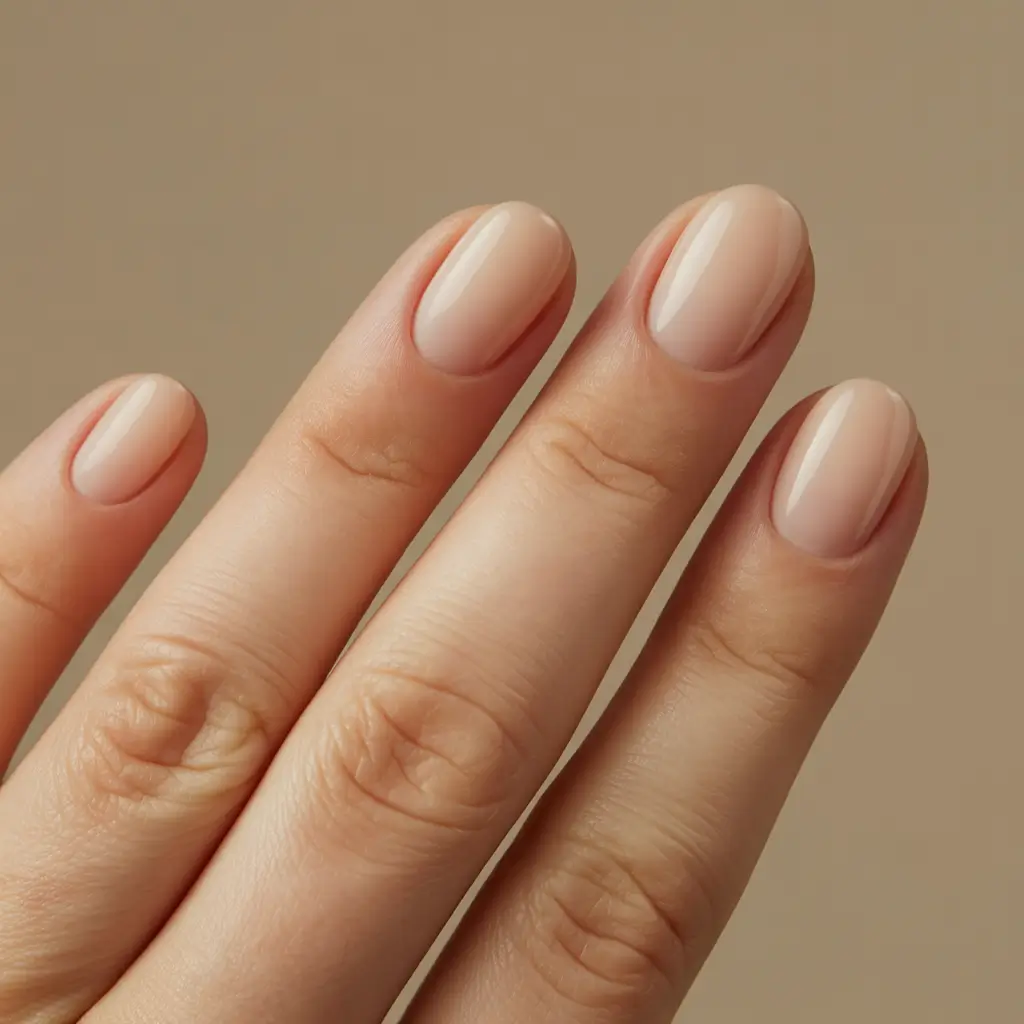 Nude Oval Whisper+Subtle fall nails 2025