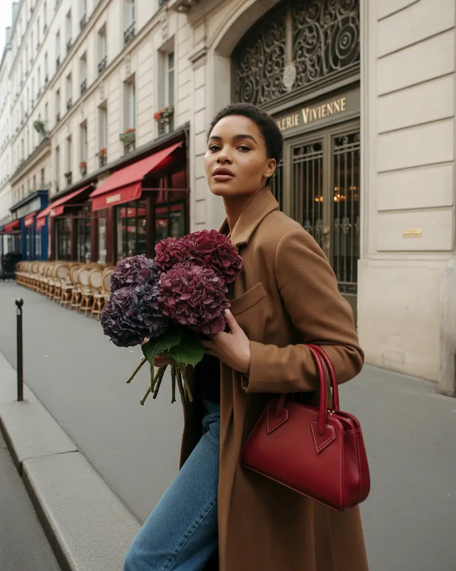 fall outfits for black women Parisian Minimalism With a Pop