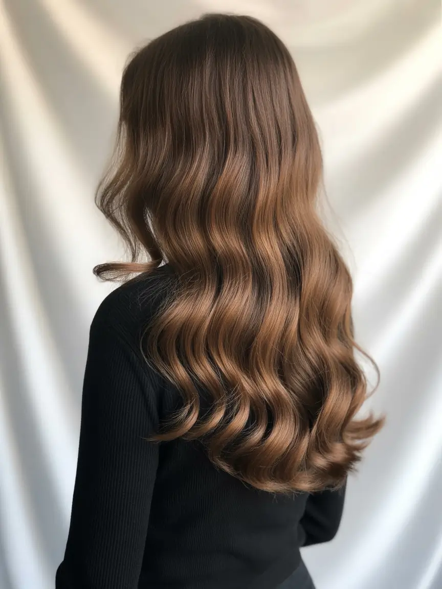 Fall brown hair color Cinnamon Glaze Elegance