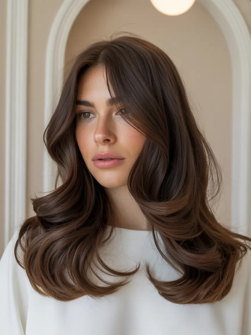 Fall brown hair color Velvet Mocha Layers