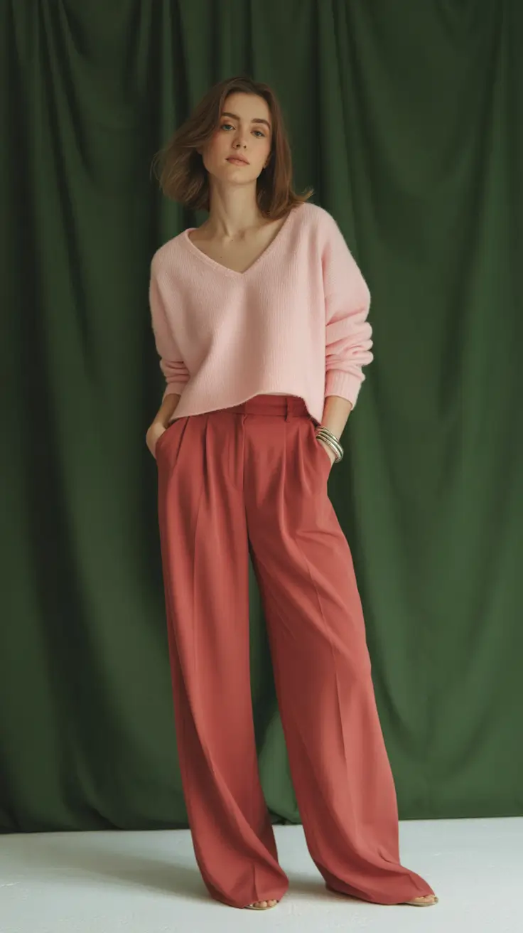 warm fall outfits Blush Comfort in a Modern Fit