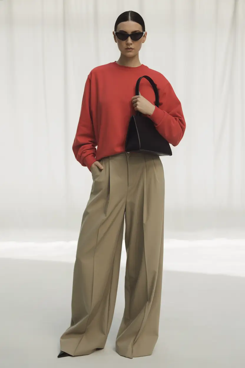 warm fall outfits Casual Meets Crisp Minimalism