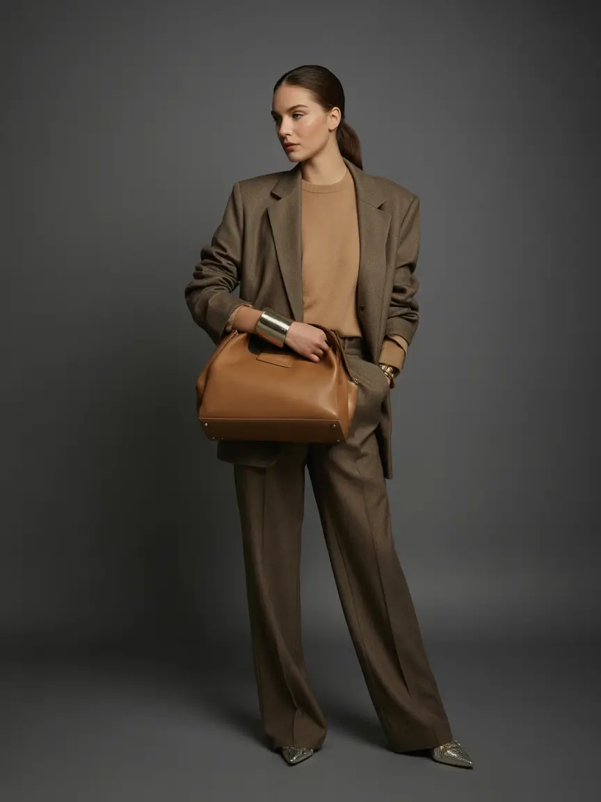 warm fall outfits Mocha Layers for Grown-Up Minimalists