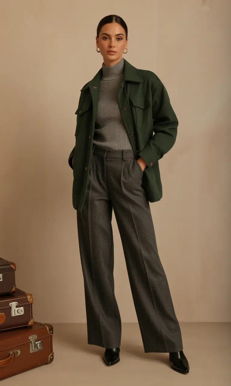warm fall outfits Forest Layers for Everyday Chic