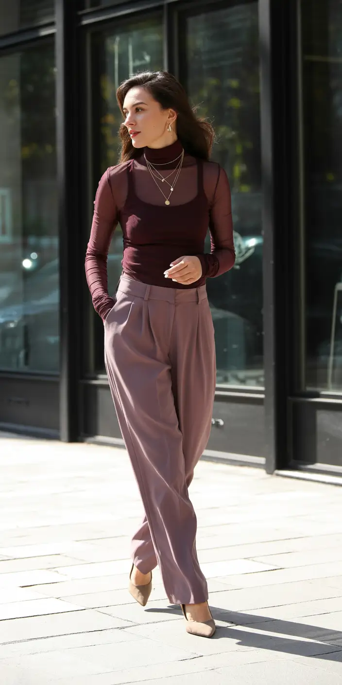 warm fall outfits Translucent Layers for Golden Afternoons