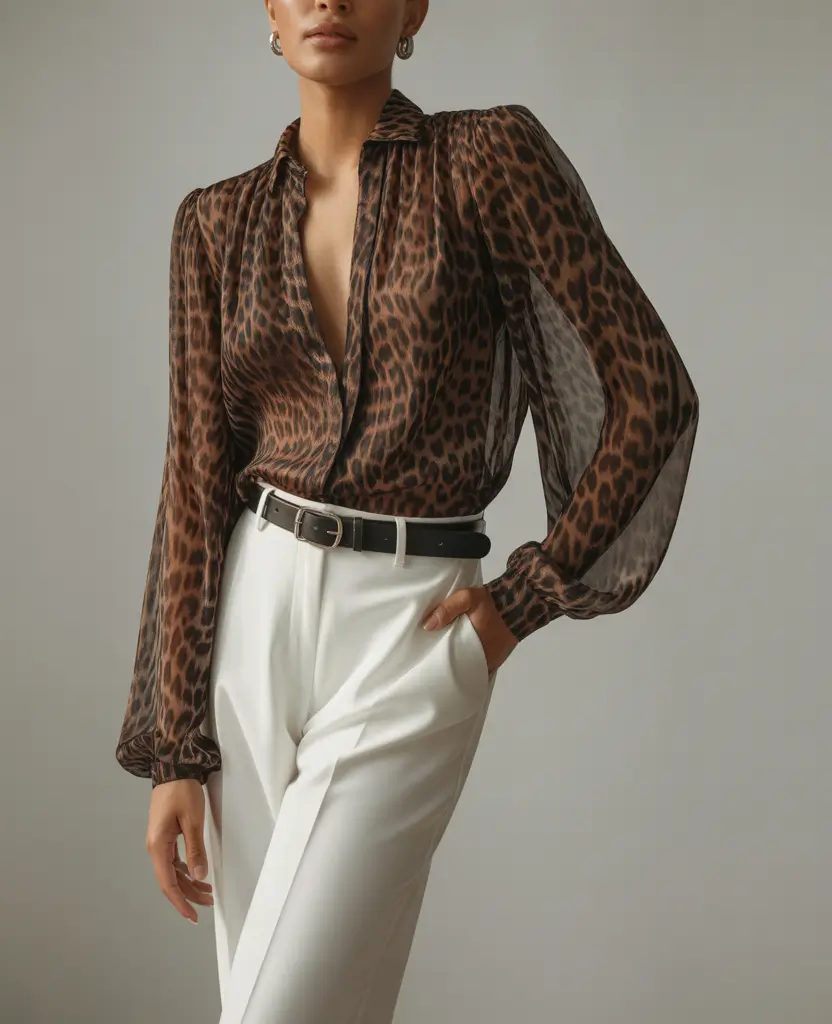 fall office outfits for women Animal Print with Executive Confidence