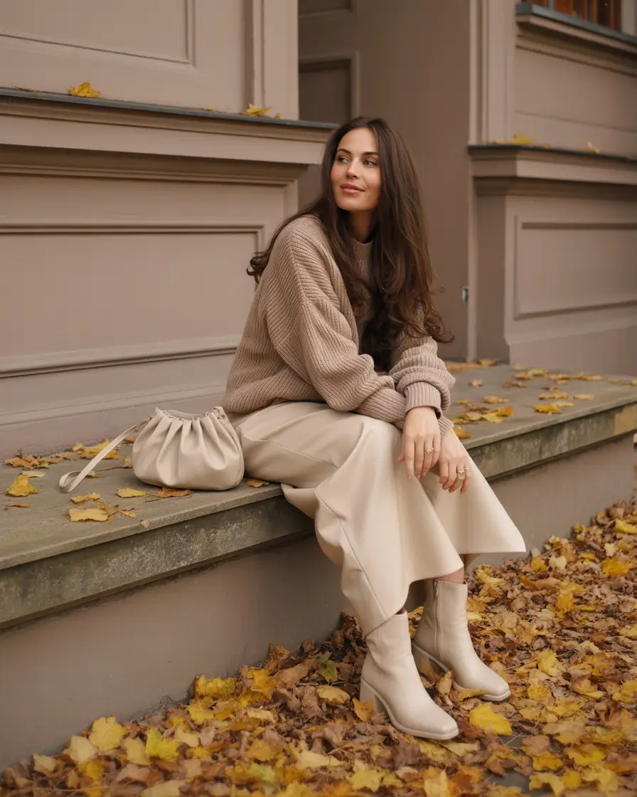 fall office outfits for women Soft Neutrals for a Grounded Start