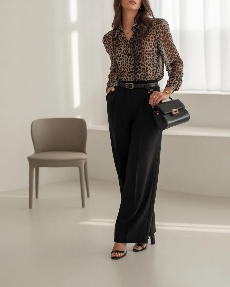 fall office outfits for women Animal Print, Executive Realness