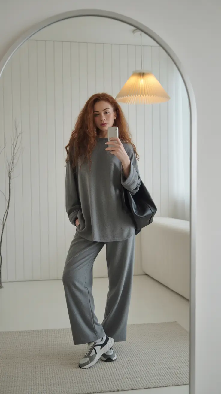 fall office outfits for women Relaxed Greys for Casual Desk Days