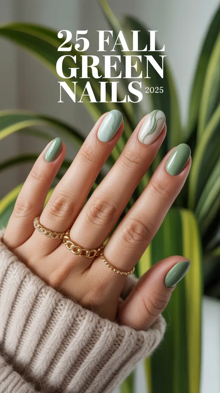 Fall Green Nails 2025: Inspiring Short, Almond & Coffin Designs for Every Mood